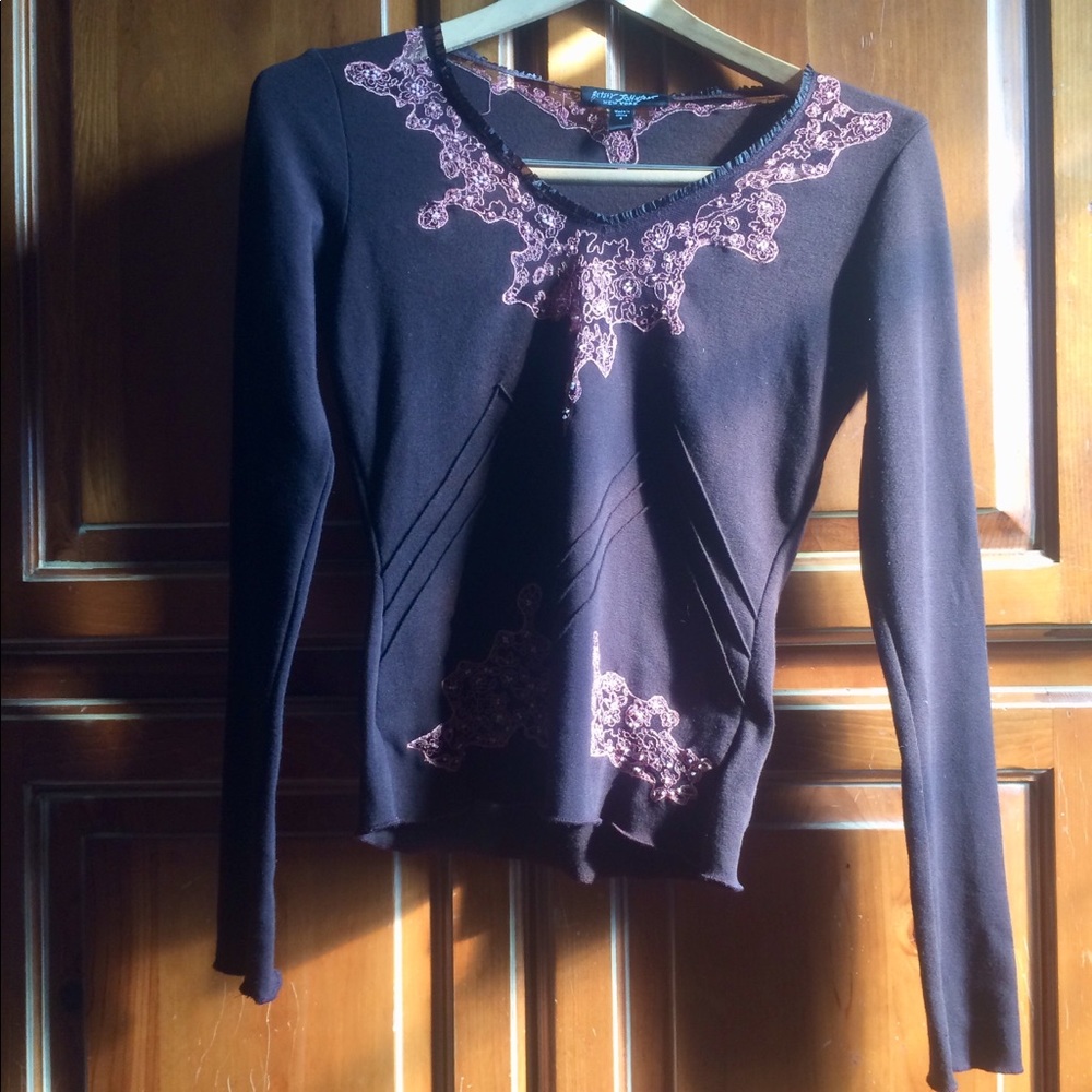 Betsey Johnson long sleeve top